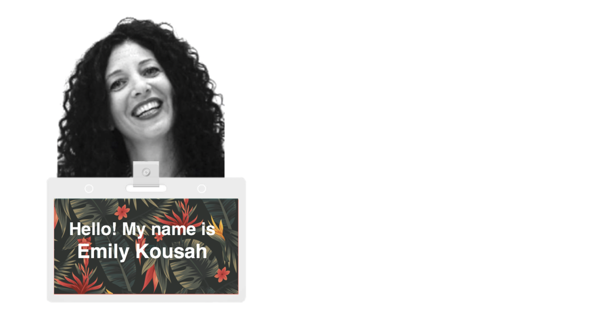 Meet Emily Kousah.  Someone we both know wants us to meet…